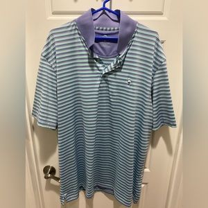 Southern Shirt Men’s Performance Polo (Lavender & Light Green) - XL